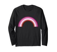 Lesbian Pride Flag Pretty Pink Rainbow Long Sleeve T-Shirt