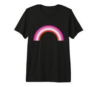 Lesbian Pride Flag Pretty Pink Rainbow Premium T-Shirt