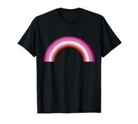 Lesbian Pride Flag Pretty Pink Rainbow T-Shirt