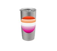 Lesbian Pride Month Flag Sunset Stainless Steel Insulated Tumbler
