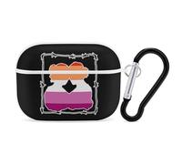 Lesbian Thorns Hard Shell Case Skin Accessories Cover with Hanging Loop Compatible with AirPods Pro 2