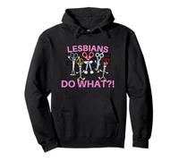 Lesbians Do What?! Funny Scissor Gay Pride LGBTQ Pun Pullover Hoodie