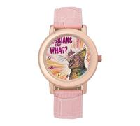 Lesbians Eat What Cat Cute Watches for Women Fashion Paint Adjustable Wrist Watch Work Workout