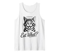 Lesbians Eat What Funny LGBTQ Gay Pun Pride Cat Adult Humor Tank Top
