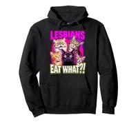 Lesbians Eat What Pride Month Gay Lgbtq Flag Cat Lesbian Pullover Hoodie