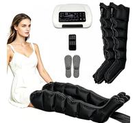 LESBJFDM Air Compression Leg Massager with Adjustable Timer Pressure Lymphatic Drainage Machine, Improve Blood Flow Pain Relief Pressotherapy Boots for Lymphedema Lipedema Relax Recovery Treatment