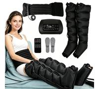 LESBJFDM Air Compression Massager with Leg Recovery System, Electric Lymphatic Drainage Machine for Blood Flow Pain Relief, Pressotherapy for Lipedema Lymphedema Post-Surgery Recovery Treatment