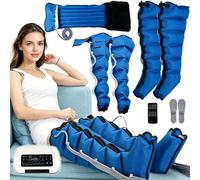 LESBJFDM Lymphatic Drainage Massager with Blood Flow, Electric Air Compression Leg Machine with 6 Chambers for Foot Leg Pain Relief, Pressotherapy Lymphedema Lipedema Treatment Recovery Massage