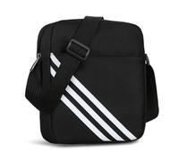 Lesbyit Waterproof Shoulder Bag for Men & Women, Adjustable Strap & Waterproof Small Crossbody Bag for Work, Travel, Hiking - Lightweight Shoulder Backpack whit 3 Pockets Design (Black)