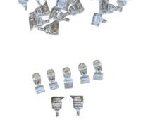 Lescale Furnishings Roman Blind Clear Ring Clips for Tape - Transparent Plastic Curtain Rings for Roman Blinds - Lightweight & Durable Blind Ring Loops - Easy to Fit - Pack of 10/20 / 50/100 (100)