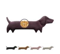 LESCHI Wheat Bag Microwavable (52x20cm), 100% Organic Cotton and Organic Wheat, Dog Purple, Microwave Pillow, Unscented, Snug Grain Pillow Ideal for Tension in Back, Neck and Shoulders