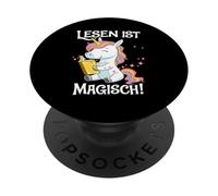 Lesen Ist Magisch Einhorn Lesen Magische Lesewelt Kinder PopSockets Adhesive PopGrip
