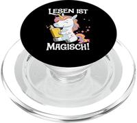 Lesen Ist Magisch Einhorn Lesen Magische Lesewelt Kinder PopSockets PopGrip for MagSafe