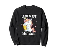 Lesen Ist Magisch Einhorn Lesen Magische Lesewelt Kinder Sweatshirt
