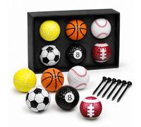 Leseogye 12PCS Funny Golf Balls, 6 Personalised Golf Balls with 6 Black Tees in Premium Gift Box, Novelty Golf Balls with Surlyn Shell and Rubber Core for Men Dad Golf Lovers, Fun Training Gifts