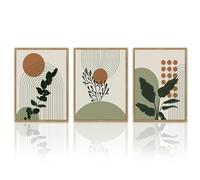 Leseogye 3 PCS Boho Wall Art, Exquisite Wooden Boho Wall Decor, Natural Wood Hanging Ornaments, Bohemian Wall Hanging Art for Living Room, Bedroom, Home Decor