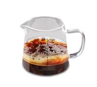 Leseogye 350ml Espresso Shot Glass, Dual Scale Espresso Cups with Handle, V-Shaped Pouring Spout Glass Espresso Measuring Cup for Home, Office