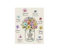 Leseogye Christian Bible Theme Wall Art Poster, Elegant Wall Pictures Decoration & Bedroom Decoration, Perfect Wall Decoration Gifts for Friends on Special Occasions, 30 × 20 cm