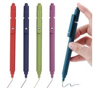 Leseogye Colored Pens Set, 5 PCS Colorful Gel Pens, 0.5mm Point Smooth Writing Gel Pens, Multicolor Handwriting Pens for Colouring, Journaling, Retractable Gel Pens for Office School