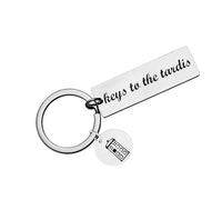 Leseogye Doctor Who Keychain Dr Who Keyring Gifts for Fans 7.5cm, Stainless Steel Doctor Who Merchandise