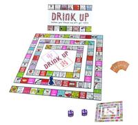 Leseogye Drinking Games for Adults, Interactive Party Board Game Set, Monopoly-style Mat, 46 Cards, 2 Dice, Ages 18+