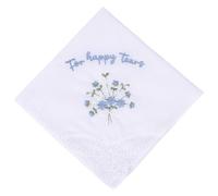 Leseogye Happy Tears Handkerchief, Happy Tears Tissues Wedding, Embroidered Wedding Keepsake, Practical & Elegant Gift for Bride