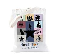 Leseogye Musical Canvas Tote Bag, Musical Theatre Gifts, Reusable & Washable Canvas Shopping Bag for Theater Lovers School, Shopping, Travel