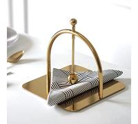Lesermoorer Alloy Napkin Holder - Modern Style Luxury Napkin Holder for Tables, Dining, Picnic, Home Decor, Celebration Party (Metal)