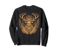 Leshy Slavic Forest Spirit Antlers Nature Pagan Mythic Sweatshirt