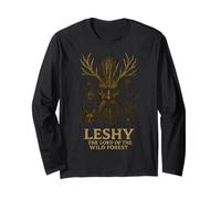Leshy Wild Forest Slavic Mythology Pagan Nature Beast Long Sleeve T-Shirt