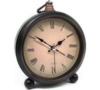Lesipee Retro Alarm Clock - Old Fashion Bedside Vintage Battery Operated Easy Operation Loud Alarm for Bedrooms & Living Room