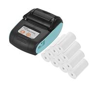 Leslaur GOOJPRT PT-210 Portable Thermal Printer Handheld 58 mm Receiving Printer for Retail Stores, Restaurants, Factories, Logistics, 10 Paper Rolls