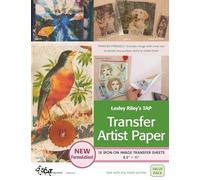 Lesley Riley's Tap Transfer Artist Paper 18-Sheet Pack: 18 Iron-On Image Transfer Sheets 8.5 X 11