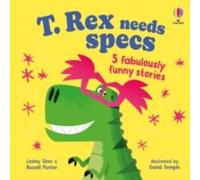 Lesley Sims T. Rex needs specs Paperback Book in White Lesley Sims White