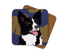 Leslie Gerry Animal Collection Border Collie Coaster