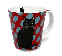 Leslie Gerry Bone China Mug, Black Cat