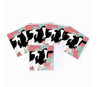 Leslie Gerry Cow Blank Greeting Card Pack of 5 Multipack
