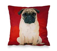 Leslie Gerry Pug Cushion Cover