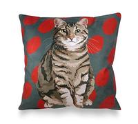 Leslie Gerry Tabby Cat Cushion Cover