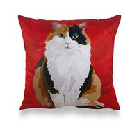 Leslie Gerry Tortoiseshell Cat Cushion Cover