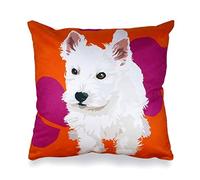 Leslie Gerry Westie Cushion Cover