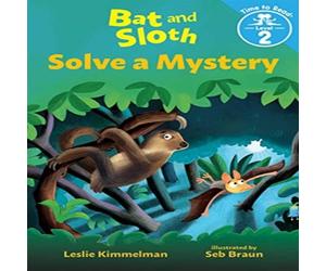 Leslie Kimmelman Bat & Sloth Solve a Mystery Hardback Book in White Leslie Kimmelman White