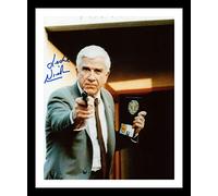 Leslie Nielsen - The Naked Gun Autographed Signed & Framed Photo Display