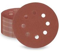 LESNIC 1000 Grit Sanding Discs 50 pcs, 125mm Sanding Sheets 5in 8 Holes Pads Hook and Loop for Orbit Orbital Sander and All Oscillating Tools