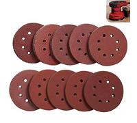 LESNIC 100PCS Sanding Sheets,125mm Sanding Discs Pads Hook and Loop 10Pcs Each 40 60 80 100 120 180 240 320 400 800 Grits Sandpaper Sheet for Orbit Orbital Sander and All Oscillating Tools