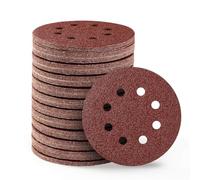 LESNIC 120 Grits Sanding Sheets 100pcs,125mm 5 inch 8 Holes Sanding Discs Pads Hook & Loop Sandpaper Sheet for Orbit Orbital Sander and All Oscillating Tools