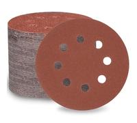 LESNIC 180 Grits 100pcs Sanding Discs, 125mm / 5 inch 8 Holes Quick Change Discs Hook & Loop Sandpaper Discs Polishing for Orbit Orbital Sanders and All Oscillating Tools