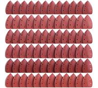 LESNIC 72pcs Mouse Detail Sander, 40/60/80/100/120/180 Grits Assorted Sandpaper Sanding Pads Hook and Loop Sandpaper Sheet for Orbit Orbital Sander and All Oscillating Tools