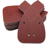 LESNIC 80 Grits 80pcs Mouse Sander Pads, Mouse Sander Discs for Black Decker, 4 Holes Mouse Sanding Sheets Hook & Loop Assorted, Fit Detail Palm Sander