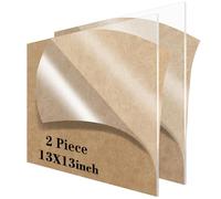 Lesnlok 13 x 13 Acrylic Sheet 1/8 Thick 3mm 6 Pieces Plexiglass Sheet,for Sign,Craft,Photo Frame, DIY Display Projects (2, 13" x 13")